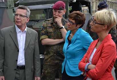 Truppenbesuch mit Bundesverteidigungsminister de Maizière