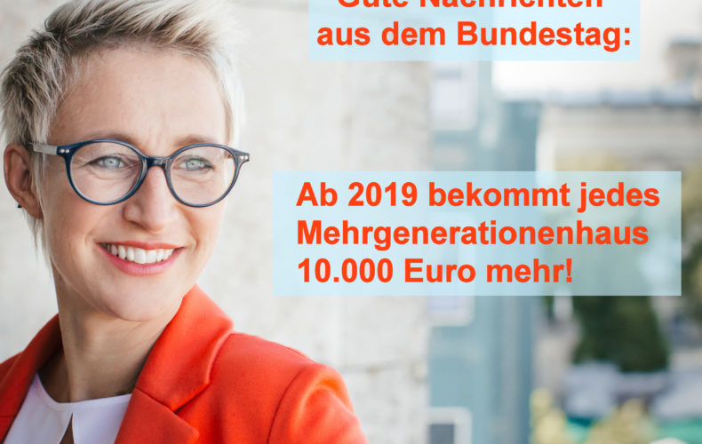 Mehr Geld für Mehrgenerationenhäuser
